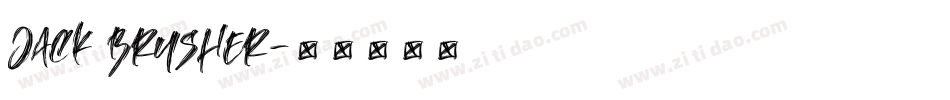 Jack Brusher字体转换